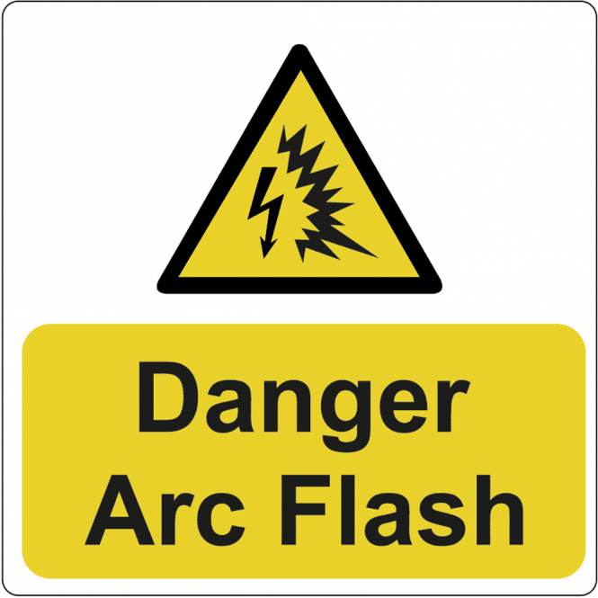 Arc Flash Labels, Self-Adhesive Vinyl, (75mm x 75mm) (Pack of 25)