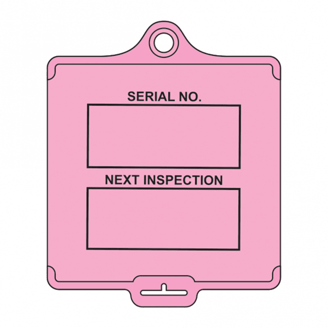 AssetTag Flex Inspection Tag (Style A), Medium, Pink